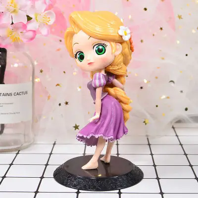 Темно-бордовый Стиль Q Posket маленькая Русалочка Ариэль принцесса платье Эльза Анна Белль Мулан игрушка фигурка - Цвет: Темно-бордовый