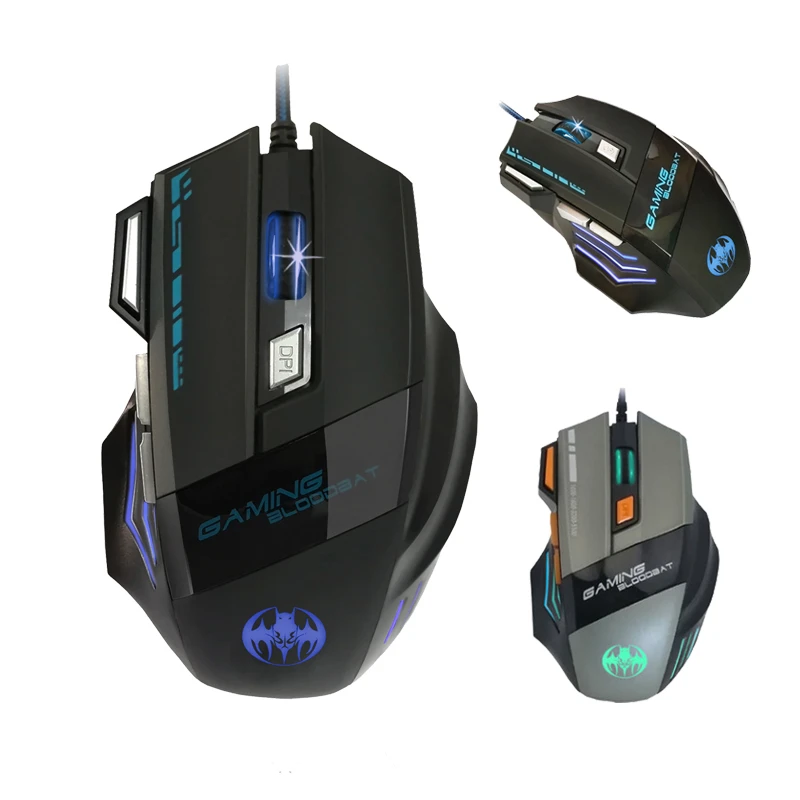 Профессиональная Проводная игровая мышь USB светодиодный с подсветкой 7 кнопок оптическая Мышь для игр Mause игровая мышь для настольного компьютера ноутбука