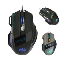 Профессиональная Проводная игровая мышь USB светодиодный с подсветкой 7 кнопок оптическая Мышь для игр Mause игровая мышь для настольного компьютера ноутбука