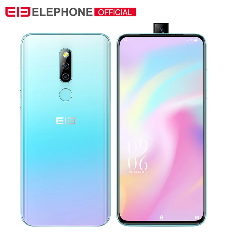 Elephone PX 6,5" FHD+ полноэкранная всплывающая камера 16 МП 3300 мАч глобальный мобильный телефон Android 9,0 MT6763 type C смартфон