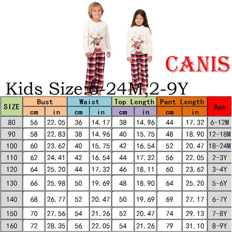 M-3XL От 6 месяцев до 9 лет; коллекция года; Семейные рождественские пижамы с принтом рождественского оленя; Семейные комплекты для взрослых, женщин и детей; рождественские пижамы; Семейный комплект