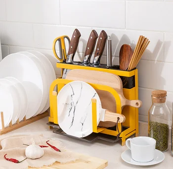 

Home kitchen shelf Multifunctional wall hanging without holes Cutting tool storage rack kitchen accessories organizer