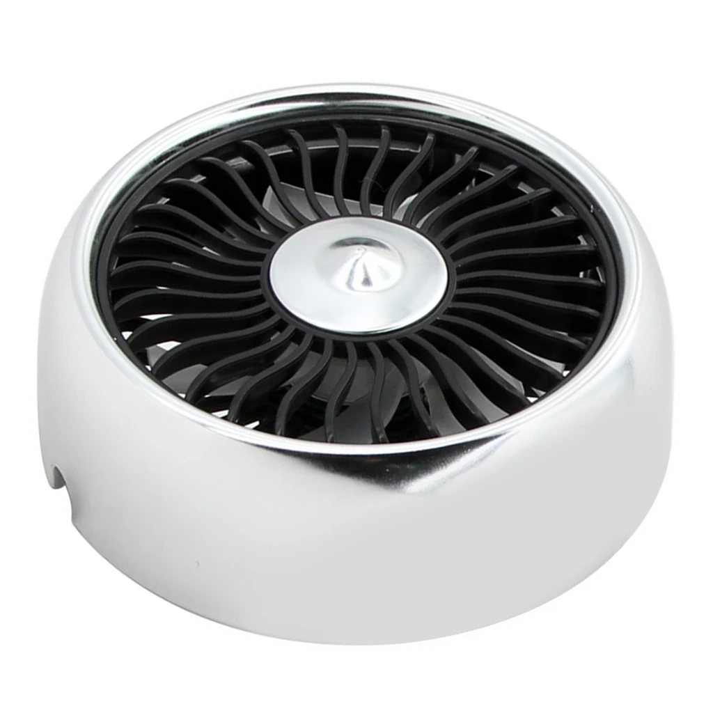 Car Home Summer Fan Air Conditioner Ice USB Rechargeable Air Cooler Silver