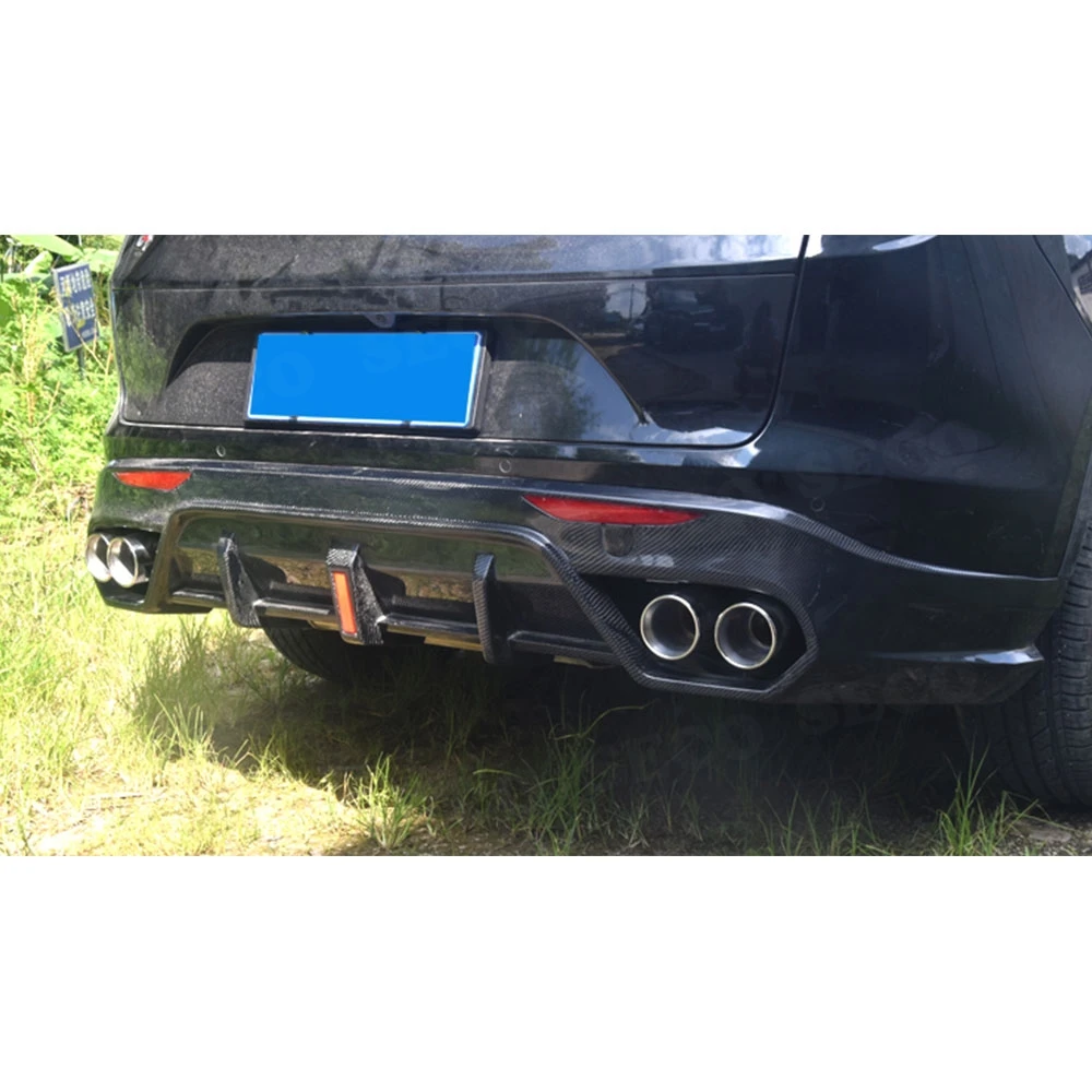 Задний диффузор для Alfa Romeo Stelvio 2017 2018 2019 углеродное волокно/FRP плавники спойлер в
