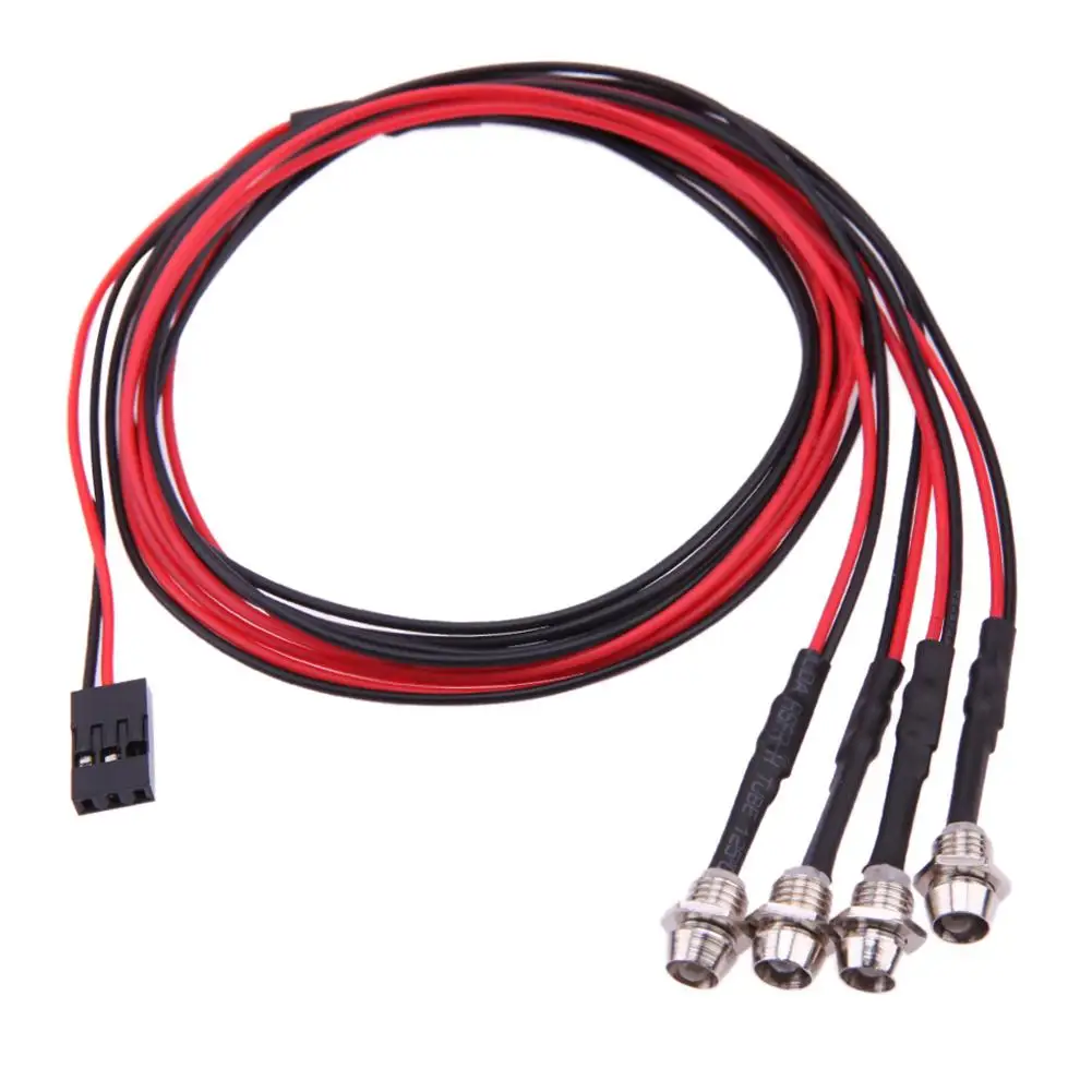 4 LED  Ʈ 3mm ȭƮ/ Ʈ RC ڵ ǰ TRAXXAS HSP HPI REDCAT  SCX10 ڵ  ׼