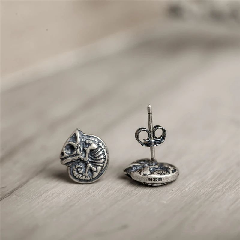 "La Caméléon X-Ray" gothic chameleon earrings