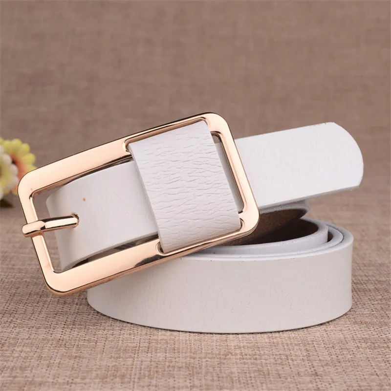 

top Brand Women's Belt Layers Cowskin Leather Jeans Belts Fashion Color Top Quality Adjustable Belts for Girls Clothing