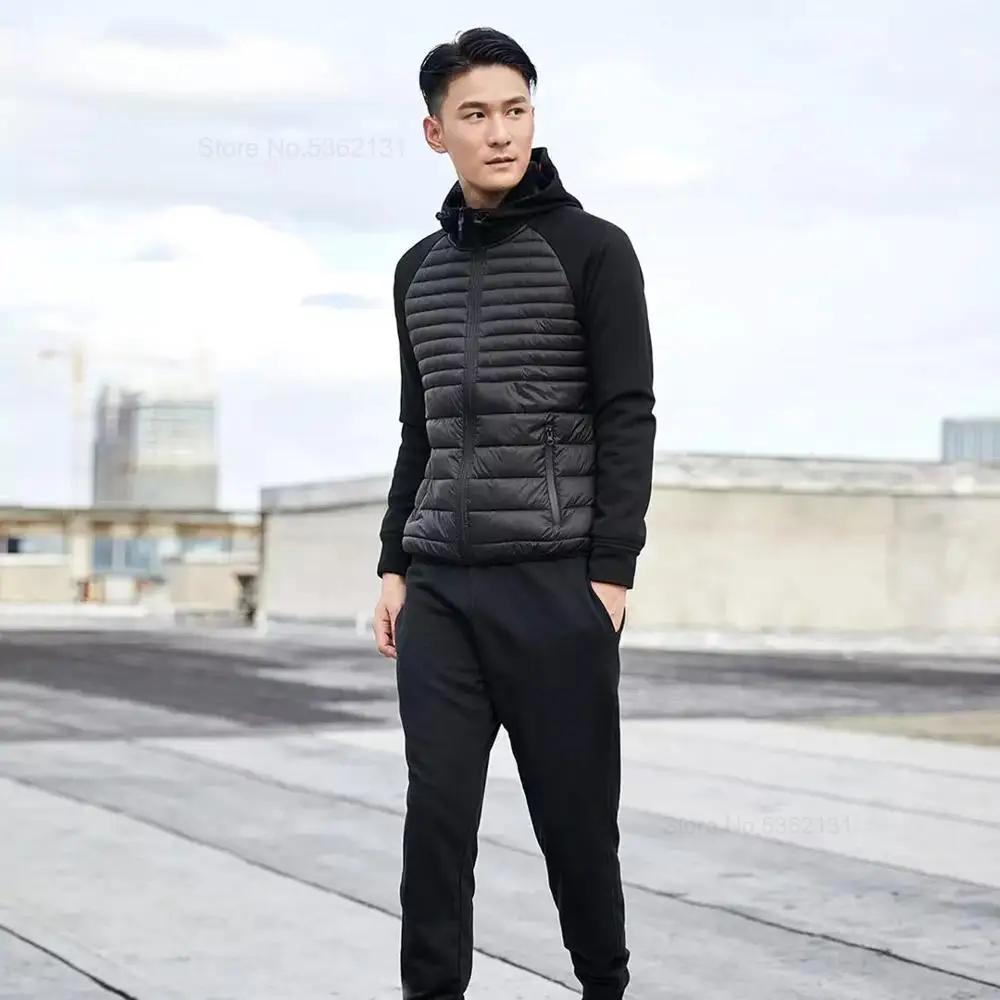 Xiaomi Uleemark Men Sports Cotton Clothes Winter Autumn Male Jacket Coat Spliced Design Comfortable