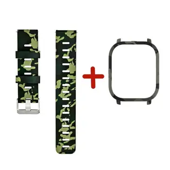 

2-in-1 Set Personalized Painted Silicone Strap + Protective Case Suitable for Amazfit GTS Watch Bracelet Bracelet Accessories