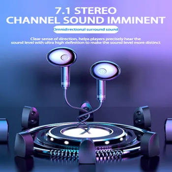 

Game is Suitable for Huawei MPobile Phone Noise Reduction Subwoofer K Song Wired EarPlugs Stereo Surround Headset