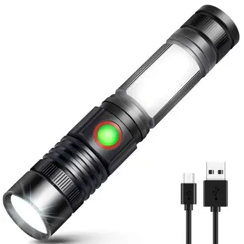 

Rechargeable Flashlight Magnetic Flashlight with COB sidelight,Super Bright LED G6KA