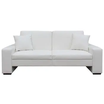 Faux Leather Sofa Bed 3 Seater Modern Living Room 2