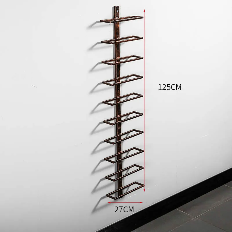 Винные стеллажи в скандинавском стиле, креативный Железный винный держатель для дома, настенный винный стеллаж, полка для шампанского, Рождественское украшение для бара - Цвет: J