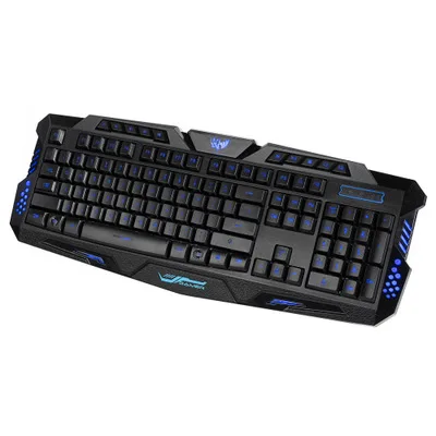Black A877 English Русская клавиатура Проводная игровая механическая клавиатура 114 ключей с подсветкой светодиодный USB Водонепроницаемая геймерская клавиатура для компьютера - Цвет: Black A877 English