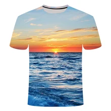 Aliexpress - 2021 Summer Beach 3d Printing Seaside Vacation Tropical Rainforest Clothes T-shirt Men And Women Trend Large O-neck Short Sleeve