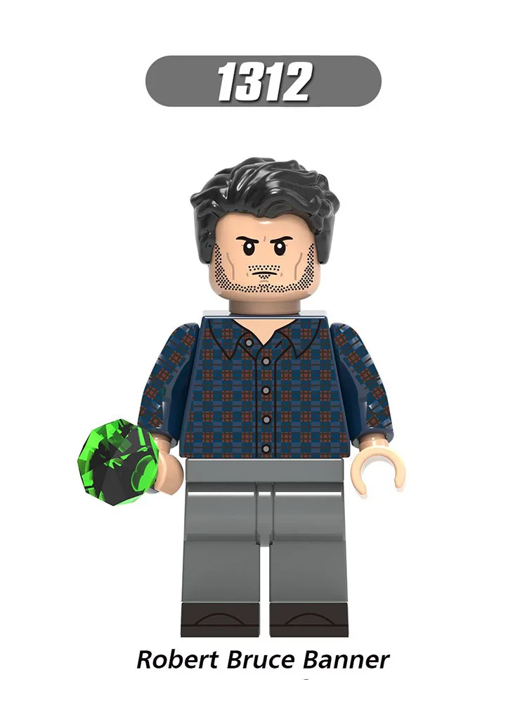 

Single Sale Legoinglys Building Block Plastic Super Heroes Robert Bruce Banner Iron Man Howard Stark Pepper Potts Kid Toy X0264