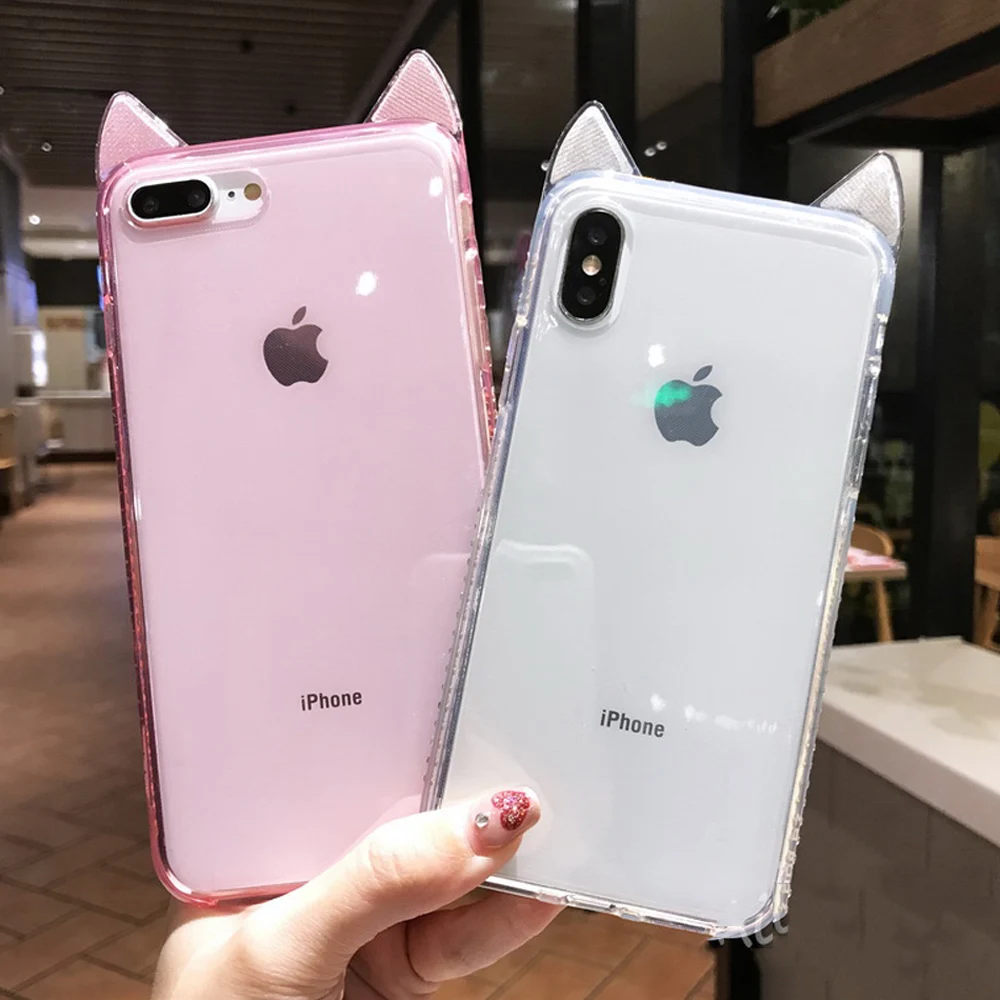 Милый прозрачный чехол для телефона iPhone 7 Plus 8 6 6S Прозрачный SE 2020 2 SE2 11 Pro Max X Xr Xs
