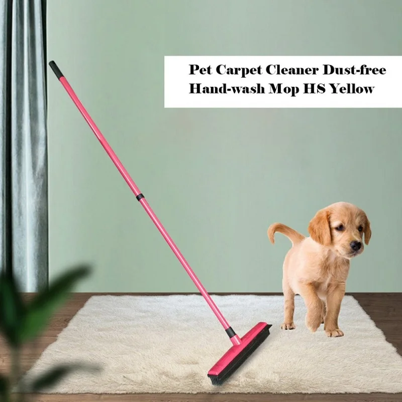 Pet Hair Rubber Removal Telescopic Broom Bristles Multifunction Magic