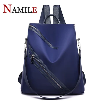 

Anti-theft Oxford cloth backpack 2020 new ins Korean version of wild ladies anti-theft backpack female net red backpack