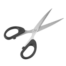 Uxcell 6,4 дюймов ножницы из нержавеющей стали для офиса дома резки, прямая черная ручка