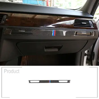 

Soft Carbon Fiber Car Dashboard Cup Holder Decoration Strips Trim Stickers For BMW 3 Series E90 E92 2005-2012