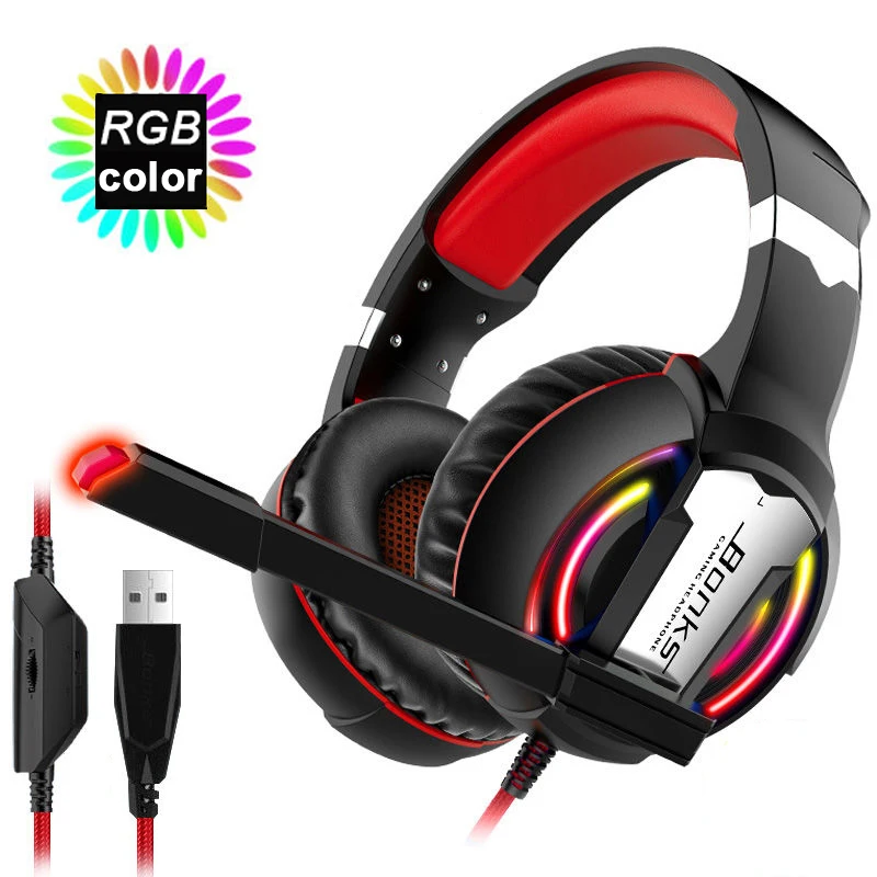 V USB 7.1 RGB Red