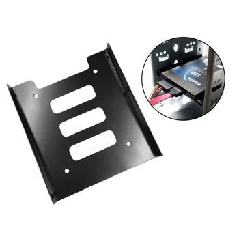 

Hot Newest Professional 2.5 Inch To 3.5 Inch SSD HDD Metal Adapter Rack Hard Drive SSD Mounting Bracket Holder For PC Black