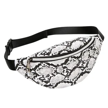 

Women Waist Bags fanny pack snake Pattern pouch Belt bag Phone Purse Pouch nerka damska kidney chest bag sac banane femme 2020