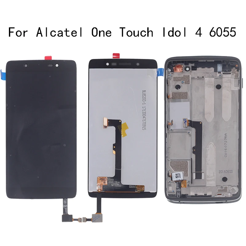 

Original LCD display for Alcatel One Touch Idol 4 LTE OT6055 6055P 6055Y 6055B 6055K 6055 touch screen digitizer repair parts