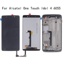 Original LCD display for Alcatel One Touch Idol 4 LTE OT6055 6055P 6055Y 6055B 6055K 6055 touch screen digitizer repair parts