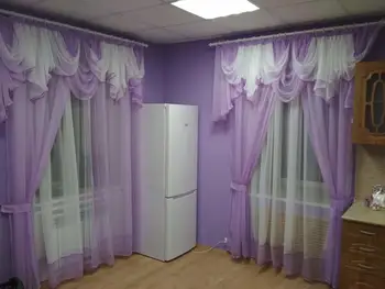 

Комплект штор Ангелина Вуаль однотонная (тюль в комплекте) Сирень
