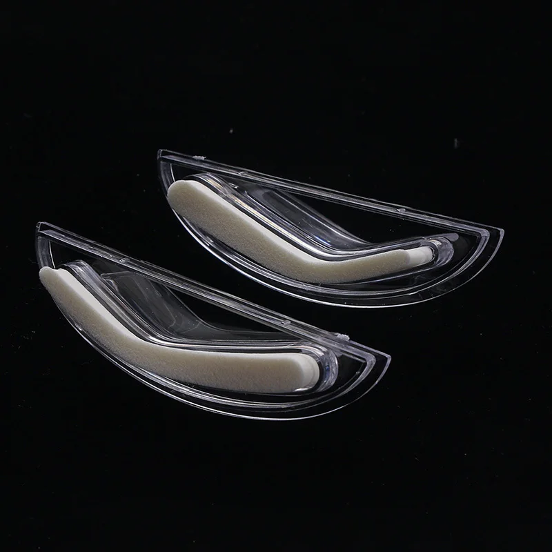 1 Pair Professional Brow Stamp Sponge Stencil with Handle 3 Shape Eyebrow Template Lazy Quick Make 4