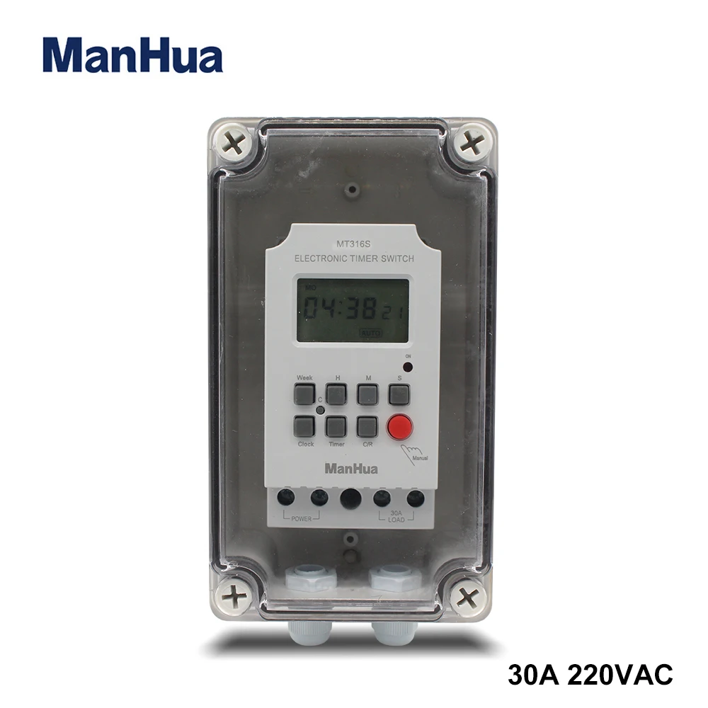 Manhua L 220v 30a Rainproof Timer Digita Mt316se With Waterproof Box
