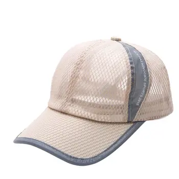 

Baseball Hat Women Men Angled Brim Patchwork Polyester Mesh Outdoor Sport Hiking Fishing Mesh Headwear Sportswear Golf Cap
