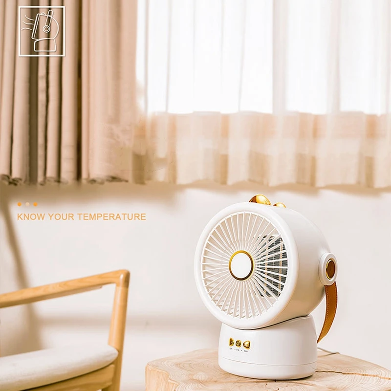 

220V US Plug Space Heater with Overheating Protection and Tip Protection, Portable Heater, Office Thermostat