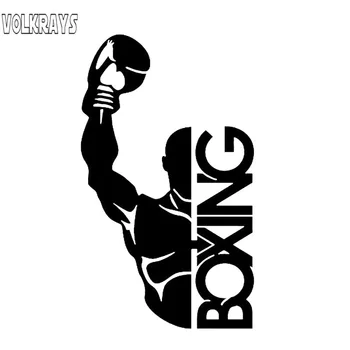 

Volkrays Creative Car Sticker Boxing Gloves Combat Accessories Reflective Waterproof Sunscreen High Quality Vinyl Decal,14cm*8cm