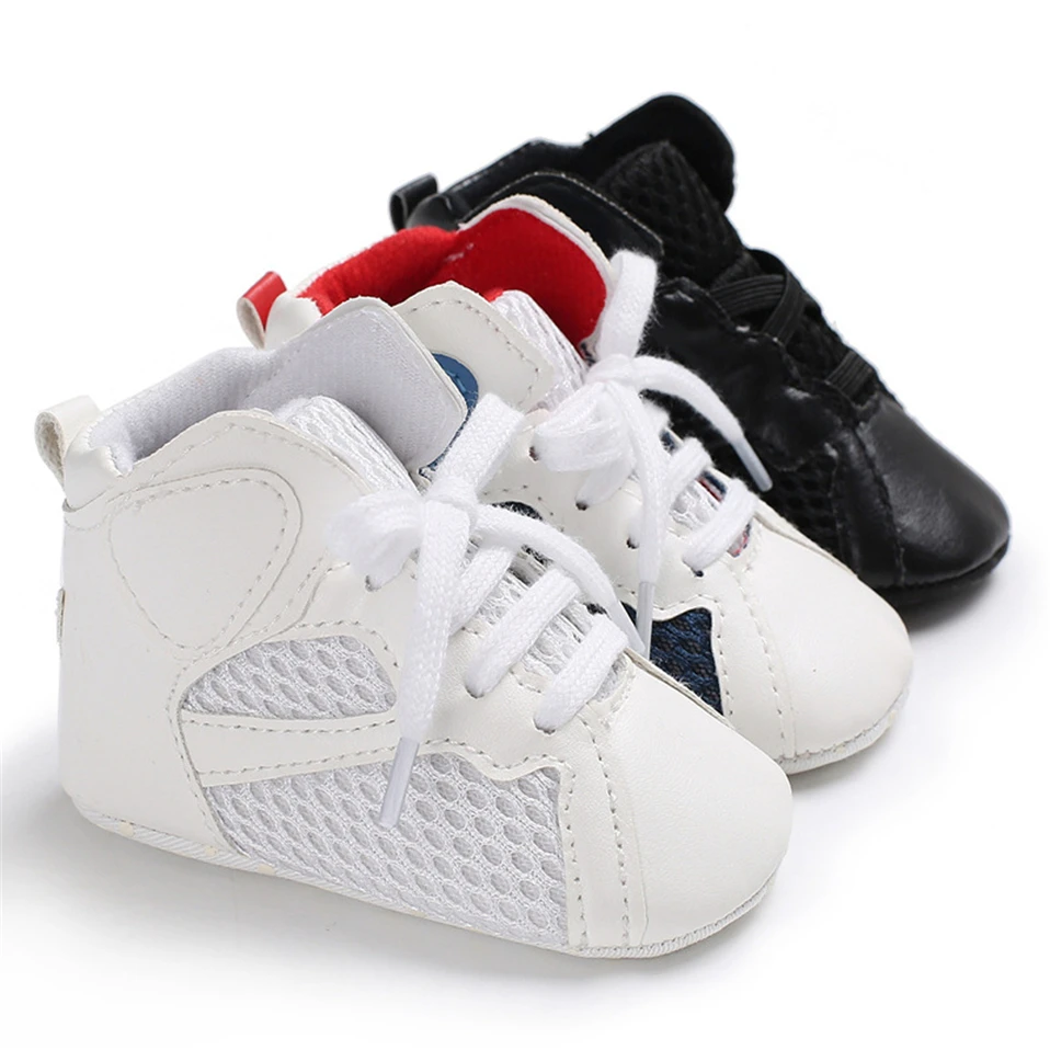Детская обувь; обувь на мягкой подошве для маленьких мальчиков и девочек; кроссовки для малышей; спортивная обувь в стиле пэчворк для новорожденных; обувь для первых шагов 0-18 месяцев