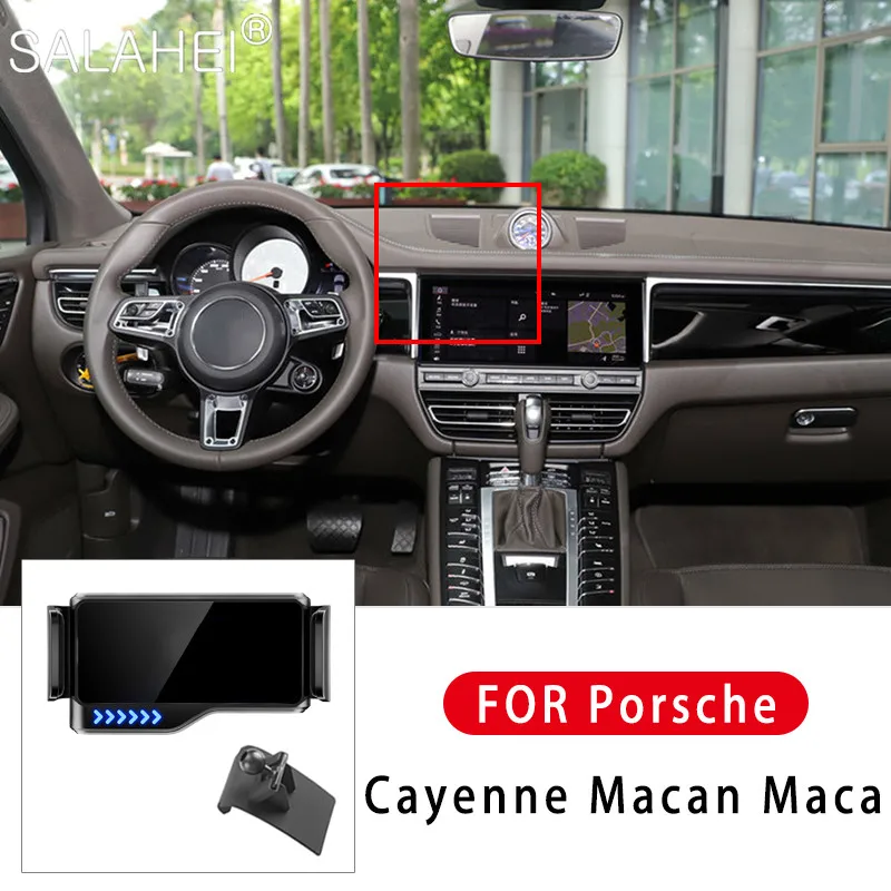 Держатель для электромобиля Porsche Cayenne Mancan Maca вращающийся на мобильный телефон