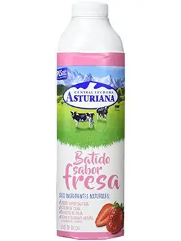 

Central Lechera Asturiana Batido Fresa - Paquete de 6 x 1000 ml - Total: 6000 ml