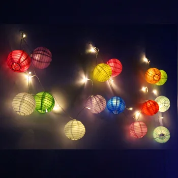 

3M 15 Lantern Halloween Lantern String Lights Wedding Christmas Fairy Holiday Lighting Indoor Outdoor Party Decor Battery