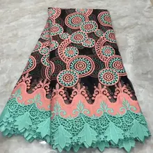 Африканская Тусси гипюровая кружевная ткань новейшее Высокое качество Тюль французское Сетчатое кружево с камнями из Анкары и Нигерии кружево для свадьбы