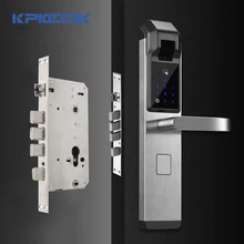 KPIOCCOK Biometric Fingerprint Door Lock Intelligent Electronic Lock Fingerprint Verification With Password & RFID Unlock
