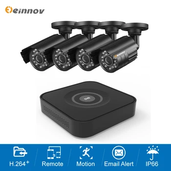 

Einnov AHD CCTV Camera Security System 1080P Night Vision 2MP Outdoor Video Surveillance NVR Kit Waterproof IP66 IP Cam LAN HD