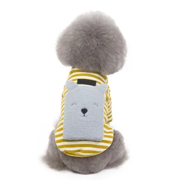 

Fashion Striped Warm Dog Coat Warm Dog Hoodies Soft Comfortable Cat Coats Puppy Outfits Winter Pet Clothes AXIR