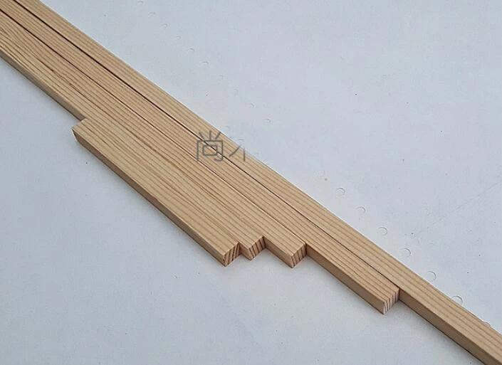 

10pcs Width:8mm Thickness:8mm Length:200mm Solid Wood Slats Log Pine Model Handmade Gardening Materials