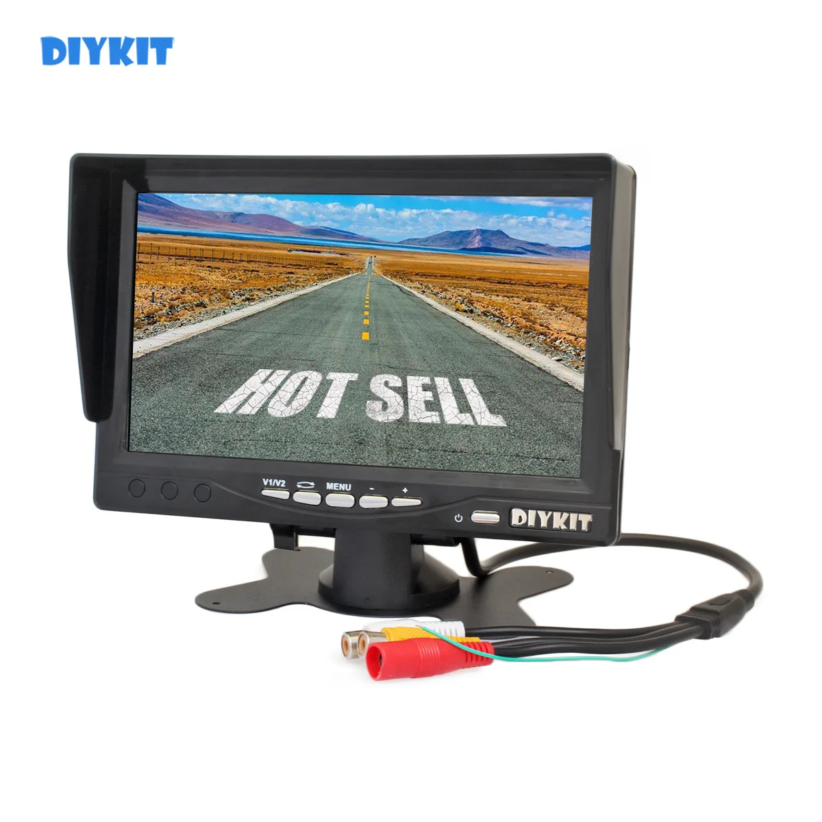 DIYKIT 7 дюймов HD TFT LCD Автомобильный Монитор дисплей задний вид автомобиля монитор
