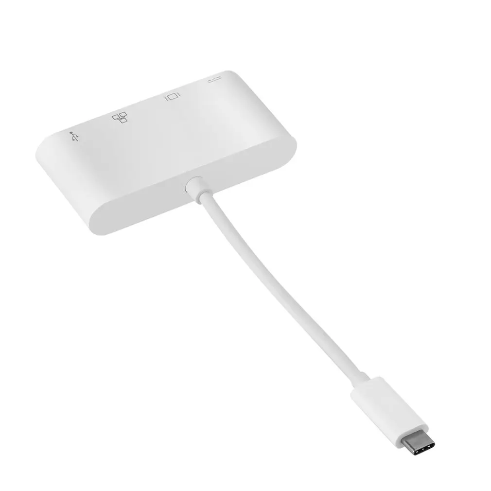 Buy USB 3.1 Type-C to 3.0 + HDMI Gigabit Ethernet Charging Adapter at Home - Design & Decor Shopping