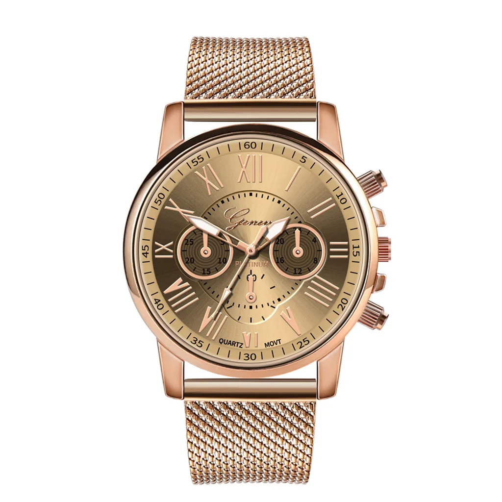 women's watches Women reloj mujer Fashion Watch Casual Women Silver Rose Gold Mesh Watches Gift Clock Relogio Feminino Hot