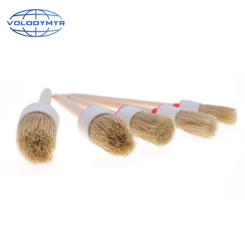 

Detailing Brush Set 5pcs Brushes for Car Exterior Interior Cleaning Tool Auto Washing Detail Clean