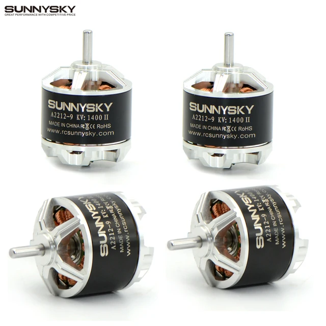 $36.65  4pcs/lot Sunnysky A2212 800KV 980KV 1250KV 1400KV Brushless Motor For F450 Quadcopter Drone RC Airp